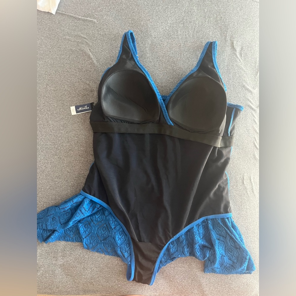 Swimsuit for all. NWT one piece blue bathing suit. Blue. 24 - Picture 5 of 8